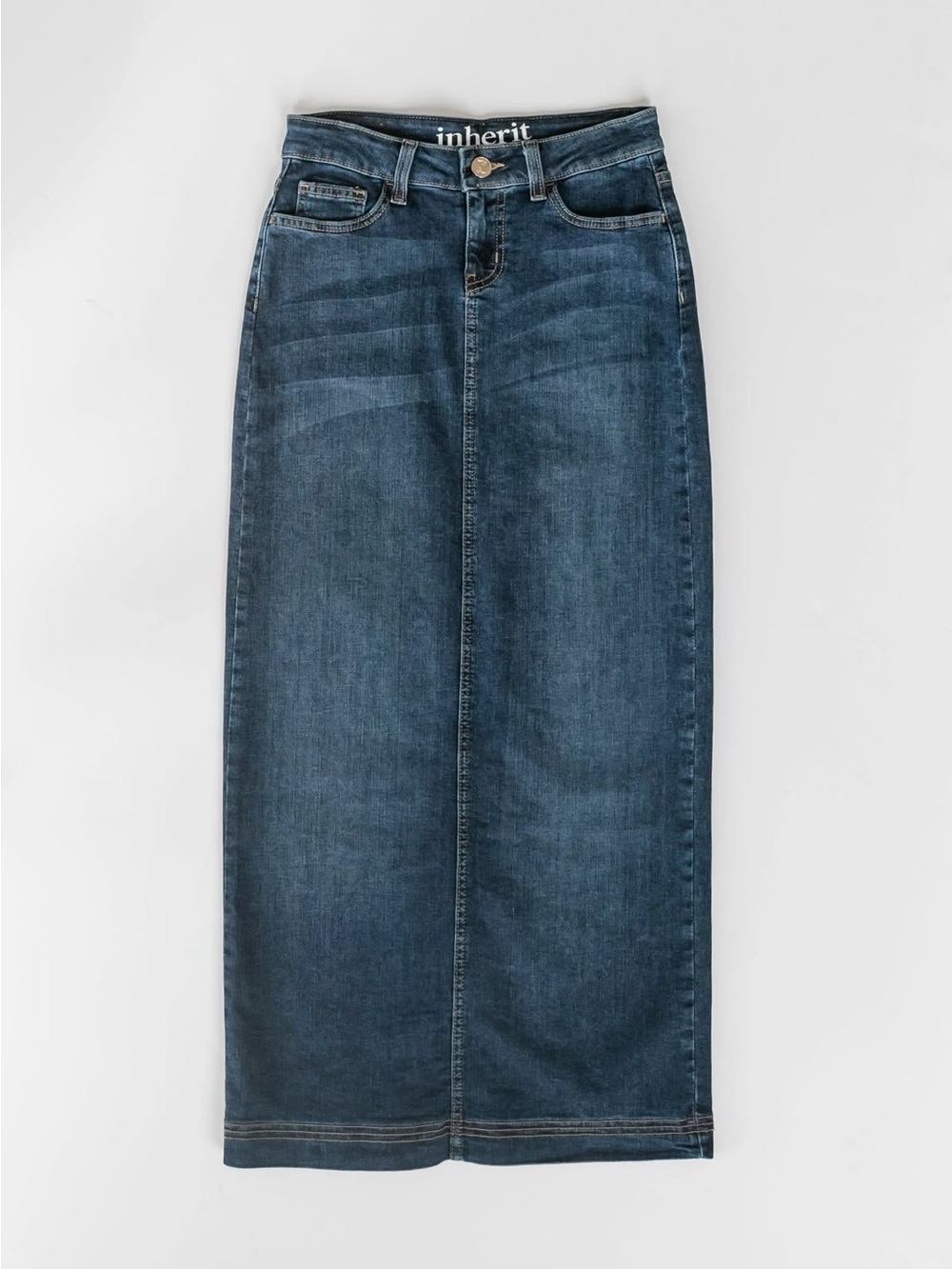 NWT Inherit “Bria” Maxi Denim Skirt